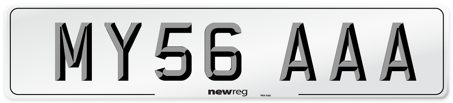 MY56 AAA Number Plate from New Reg